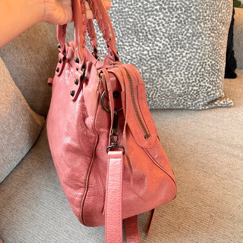 Balenciaga Agneau Classic Hardware City Velo Pink Sorbet Bag - Picture 4 of 15